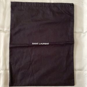 Saint Laurent Black Dust Bag 15” x 13”